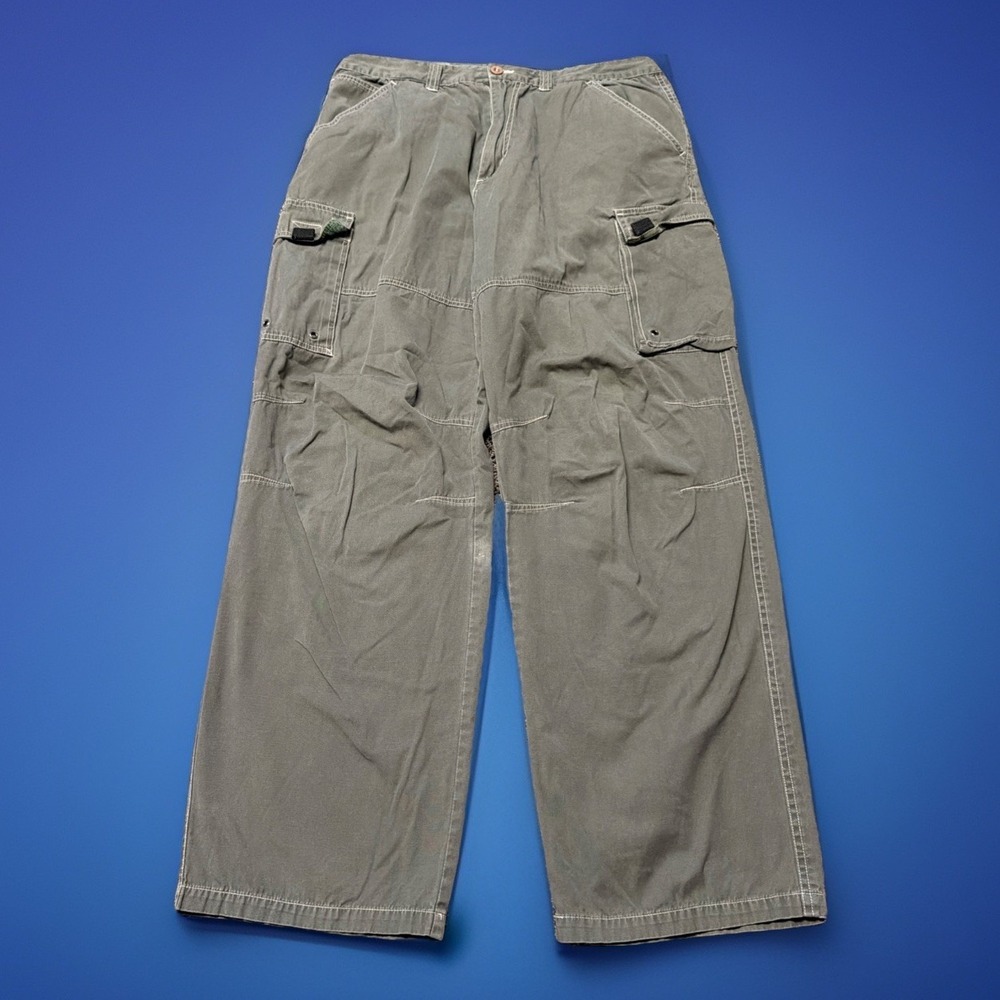 PLUGG Cargo Pants Mens 34x30 Skater Grunge Baggy Street Utility Y2K